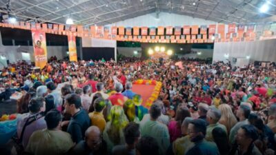 Lançamento da pré-candidatura a prefeito de Rafael lota o Mega Hall em Timon