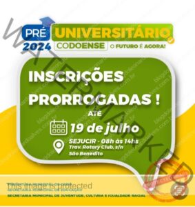 Inscrições para o Pré-Universitário Codoense 2024 são prorrogadas