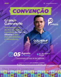 Guilherme Oliveira convida população codoense para a convenção do PODEMOS