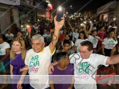 Prefeito Dr. Zé Francisco e Dr. Claudio Paz participam da Marcha para Jesus em Codó