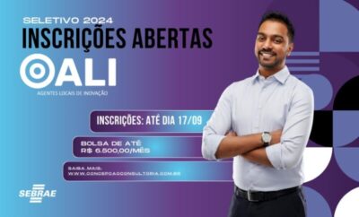 Oportunidade: Sebrae abre inscrições para o Programa Agente Local e Inovação