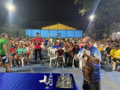 FECHANDO A PROGRAMAÇÃO: EM REUNIÃO COM ASTRO DE OGUM LIDERANÇAS MOSTRA FORÇA NO BAIRRO DA VILA PALMEIRA
