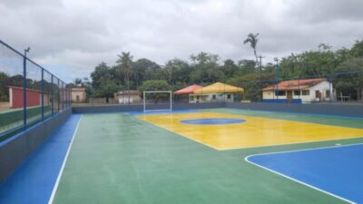 Porto Rico do Maranhão: Quadra poliesportiva incentiva esporte em Rabeca e região