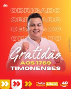 Thallys Monteiro: o fenômeno eleito em sua primeira eleição em Timon