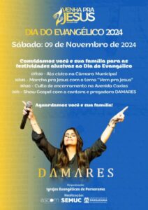 Contagem regressiva para a 8ª edição da Marcha para Jesus e comemoração do Dia do Evangélico em Parnarama
