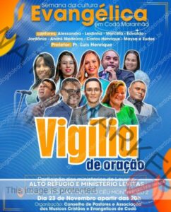 Semana da Cultura Evangélica de Codó inicia neste sábado (23) com muito louvor e adoração a Deus