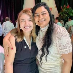Roberta Barreto reforça laços com MDB em evento de confraternização