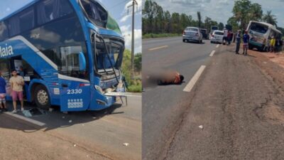 Grave acidente entre ônibus e carreta na BR-316 em Timon deixa uma pessoa morta