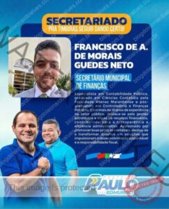 Contador que trabalhou em Codó na gestão de Zé Francisco é anunciado Secretário Municipal de Finanças de Timbiras