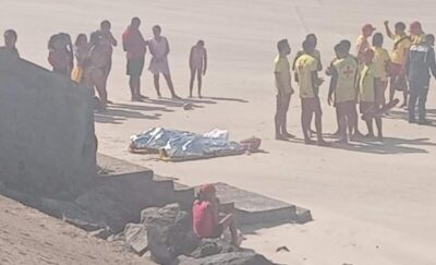 VÍDEO! Casal morre afogado em praia de São Luís; filho é resgatado com vida