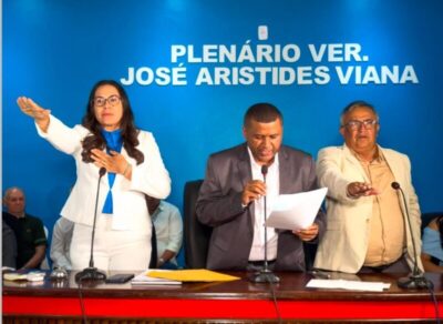 Professora Leide e Dr. Alísio tomam posse para segundo mandato em Governador Archer