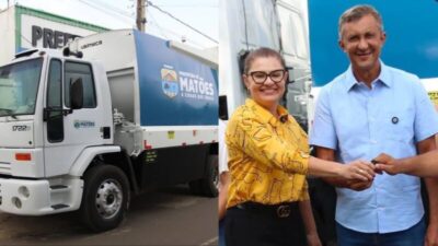 Carro de lixo entregue como “novinho” em Matões tem 14 anos e pertence a construtora no Ceará