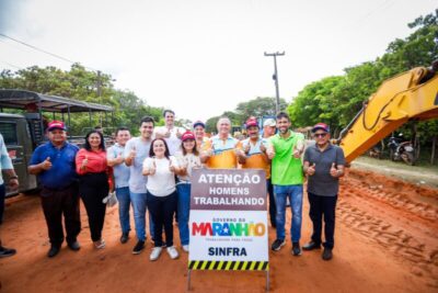 Brandão inicia pavimentação da MA-312 e entrega sistemas de água em Araioses