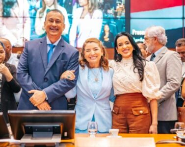 Marcus Brandão prestigia recondução de Iracema Vale à presidência da Assembleia Legislativa do Maranhão