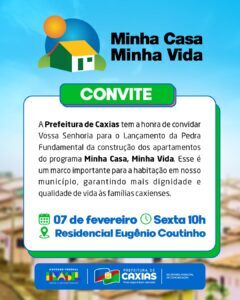 Caxias: Venha participar do lançamento da Pedra Fundamental do Condominio Eugênio Coutinho…
