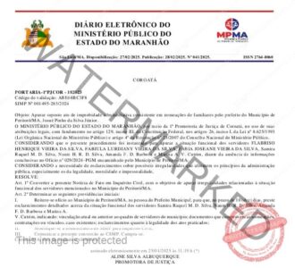 Ministério Público instaura inquérito civil para investigar nomeações de familiares do prefeito de Peritoró