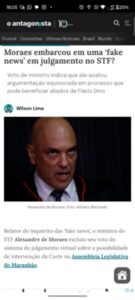 MORAES EMBARCOU EM UMA ‘FAKE NEWS’ EM JULGAMENTO NO STF?