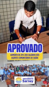 Câmara de Presidente Sarney Aprova Projeto de Lei que Regulariza Agentes Comunitários de Saúde