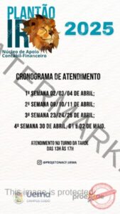 Projeto de Extensão do Núcleo de Apoio Contábil-Financeiro da UEMA oferece Declaração de Imposto de Renda gratuita