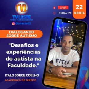 Líder jovem, acadêmico de Direito e Autista, Italo Jorge fará live no próximo dia 22 para Chapadinha, região e todo o Maranhão