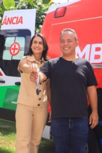 Fred Campos recebe ambulância nova para a UPA do Maiobão e reforça compromisso com a saúde de Paço