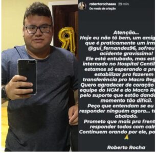 Crise de coerência: Após elogiar gestão da saúde em Caxias, Roberto Rocha apaga post e aparece visivelmente “alterado” em vídeo