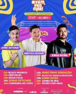 Hoje tem Xand Avião e Raça Negra no Carnaval da capital maranhense