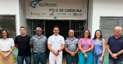 Carolina avança na implantação do Colégio Militar com visita técnica do Coronel Brandão