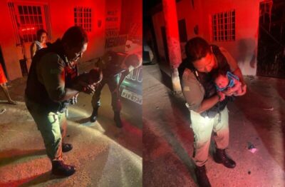 Policiais Militares salvam bebê de 15 dias engasgado em Teresina