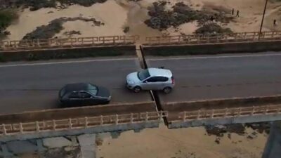 Justiça determina retirada de carro sobre fenda em ponte no Rio Tocantins