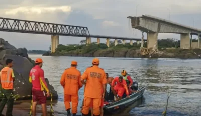 Sobe para 8 o número de mortos após queda de ponte entre Maranhão e Tocantins