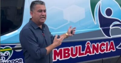 Prefeito Fernando PL entrega ambulância à população de Governador Nunes Freire