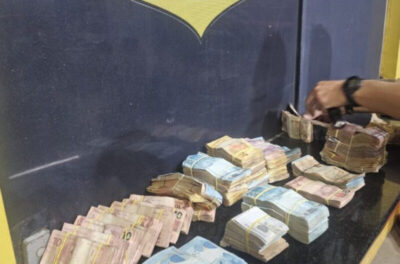PRF encontra em caminhão 240 tabletes de cocaína e maços de dinheiro em São Luís