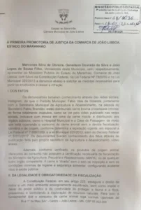 Prefeito de João Lisboa e secretário de Agricultura são denunciados no Ministério Público por distribuição de carne insalubre