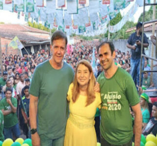 SÃO BENEDITO DO RIO PRETO-MA Recebe Iracema Vale e Aluísio Mendes calorosamente ao lado do prefeito Wallas Rocha, em grande ato político