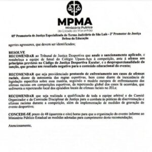 MP recomenda que Upaon-Açu seja reintegrado aos Jel’s…