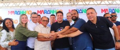 CAMARÃO ENTREGA QUADRAS E KITS ESPORTIVOS EM GOVERNADOR NUNES FREIRE