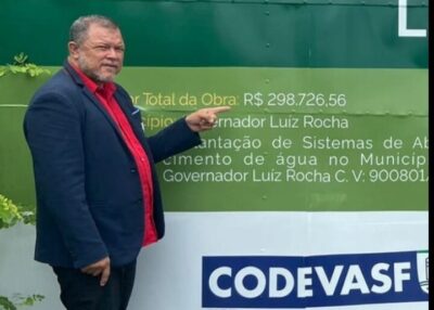 Vereador Tony denuncia suposta obra superfaturada em Governador Luiz Rocha