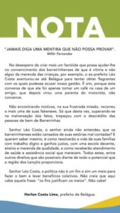 PREFEITO HERLON COSTA DE BELÁGUA DIVULGA NOTA REBATENDO ACUSAÇÕES DE LÉO COSTA EX-PREFEITO DE BARREIRINHAS