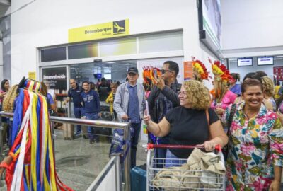 GOVERNO DO MARANHÃO INICIA RECEPTIVO JUNINO COM APRESENTAÇÃO DE GRUPOS FOLCLÓRICOS NO AEROPORTO DE SÃO LUIS