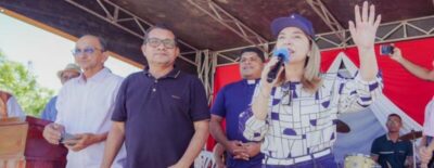 DEPUTADA IRACEMA VALE PRESTIGIA EVENTO CATÓLICO NO MUNICÍPIO DE BREJO