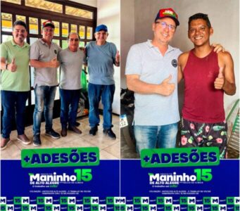 Maninho comemora adesões em Alto Alegre do Maranhão