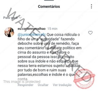Filho de Chiquinho FC reage publicação do Blog do Leonardo Alves confrontando irmã do vereador Leonel Filho