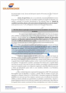 A DESONESTIDADE DO DEPUTADO OTHELINO NETO NA AÇÃO QUE PEDE MUDANÇA DO RESULTADO DA ELEIÇÃO DA ASSEMBLEIA LEGISLATIVA AO STF