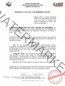 Prefeito Camilo Figueiredo assina decreto sobre recesso de final de ano nas repartições públicas