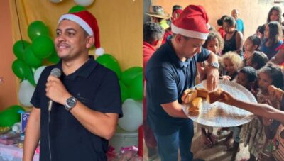 Vereador eleito Naldo Filó realiza grande ação de Natal em Matões