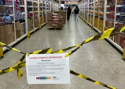 Procon/MA) achou até rato podre no Supermercado Mateus que foi interditado, em São Luís