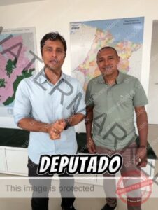 Ao lado de Jailson do Viva, deputado federal Duarte Jr anuncia entrega de óculos e peixes em Codó