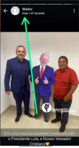 Prefeito viraliza ao postar foto com “boneco do Lula” e afirmar ter se reunido com o presidente