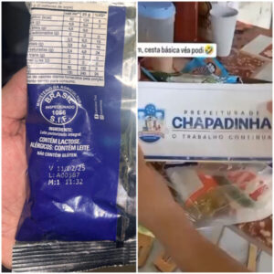 Moradores acusam gestão da prefeita Belezinha de Chapadinha de entregar cestas básicas em péssimas condições com produtos vencidos